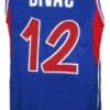 Vlade Divac Jugoslavija Yugoslavia Basketball Jersey New Sewn Blue