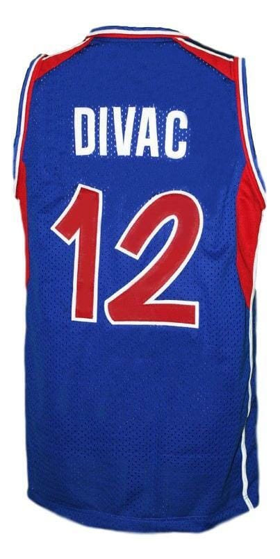 Vlade Divac Jugoslavija Yugoslavia Basketball Jersey New Sewn Blue