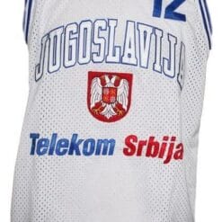 Vlade Divac Jugoslavija Yugoslavia Basketball Jersey New Sewn White
