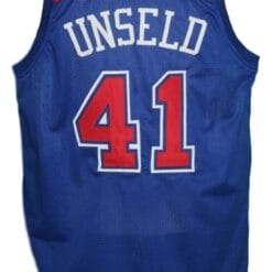 Wes Unseld #41 Baltimore Washington Retro Basketball Jersey New Blue