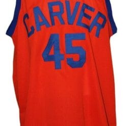 White Shadow TV Warren Coolidge Carver High Basketball Jersey Orange
