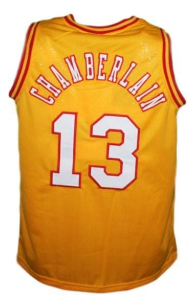 Wilt Chamberlain San Diego Conquistadors Aba Basketball Jersey Yellow