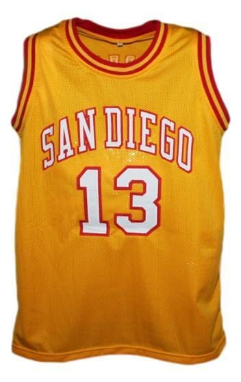Wilt Chamberlain San Diego Conquistadors Aba Basketball Jersey Yellow