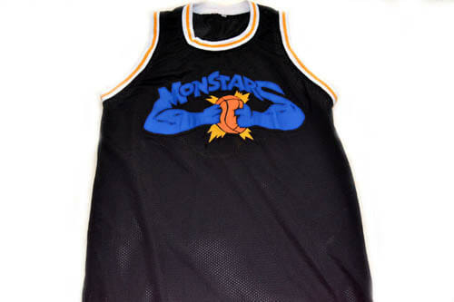Any Name & Number Monstars Tune Squad Space Jam Basketball Jersey Black
