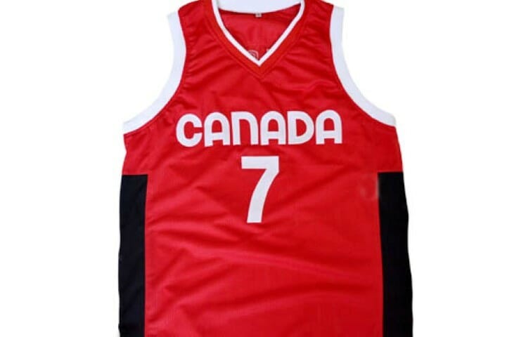 Steve Nash #7 Team Canada Basketball Jersey Red