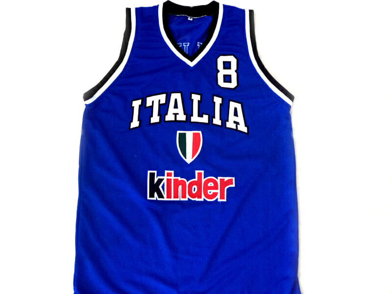 Danilo Gallinari #8 Italia New Basketball Jersey Blue