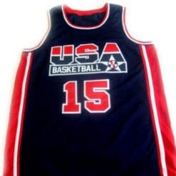 Magic Johnson #15 Team USA Basketball Jersey Navy Blue
