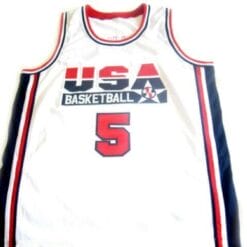 David Robinson #5 Team USA BasketBall Jersey White