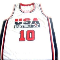 Clyde Drexler #10 Team USA Basketball Jersey White