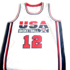 John Stockton #12 Team USA Basketball Jersey White