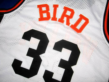 Larry Bird #33 Valley High School Basketball Jersey White - Image 2