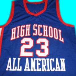 Lebron James #23 High School All American Basketball Jersey Blue