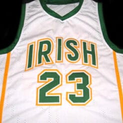 Lebron James #23 Irish High School Basketball Jersey White