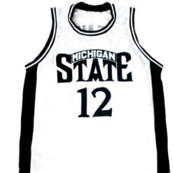 Mateen Cleaves #12 Michigan State Basketball Jersey White