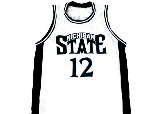 Mateen Cleaves #12 Michigan State Basketball Jersey White