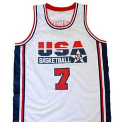 Larry Bird #7 Team USA Basketball Jersey White