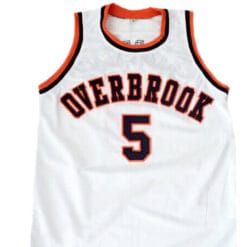Wilt Chamberlain #5 Overbrook High School Basketball Jersey White
