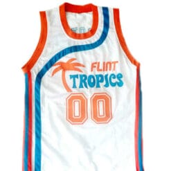 Scootsie Doubleday #00 Flint Tropics Semi Pro Basketball Jersey White