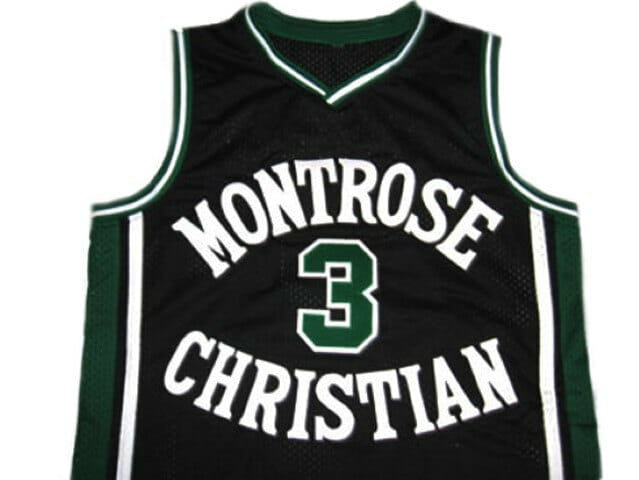 Kevin Durant #3 Montrose High School Basketball Jersey Black - Image 2