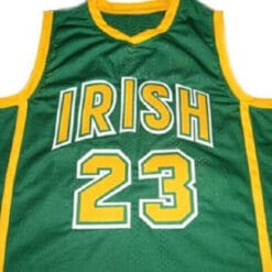 Lebron James #23 Irish High School Basketball Jersey Green