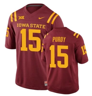 Brock Purdy Iowa State Jersey NCAA College Football Red
