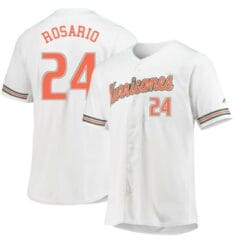 Alejandro Rosario Jersey Miami Hurricanes Baseball NCAA College White Alumni #24