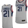 Adama Sanogo Jersey UConn Huskies College Basketball Limited Gray #21