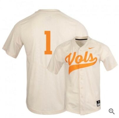 Alerick Soularie Jersey Tennessee Volunteers Baseball NCAA College Elite White Alumni #1