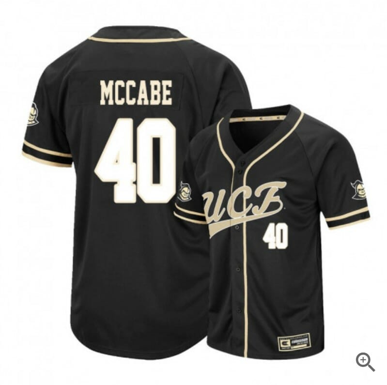 Ben McCabe Jersey UCF Knights Baseball NCAA College Black Alumni #40
