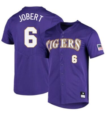 Brayden Jobert Jersey LSU Tigers Baseball NCAA College Purple Alumni #6