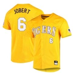 Brayden Jobert Jersey LSU Tigers Baseball NCAA College Yellow Alumni #6