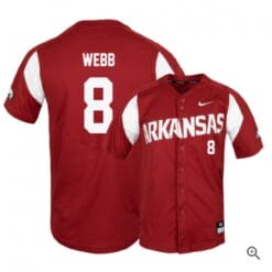 Braydon Webb Jersey Arkansas Razorbacks Baseball NCAA College Alumni Elite Red #8