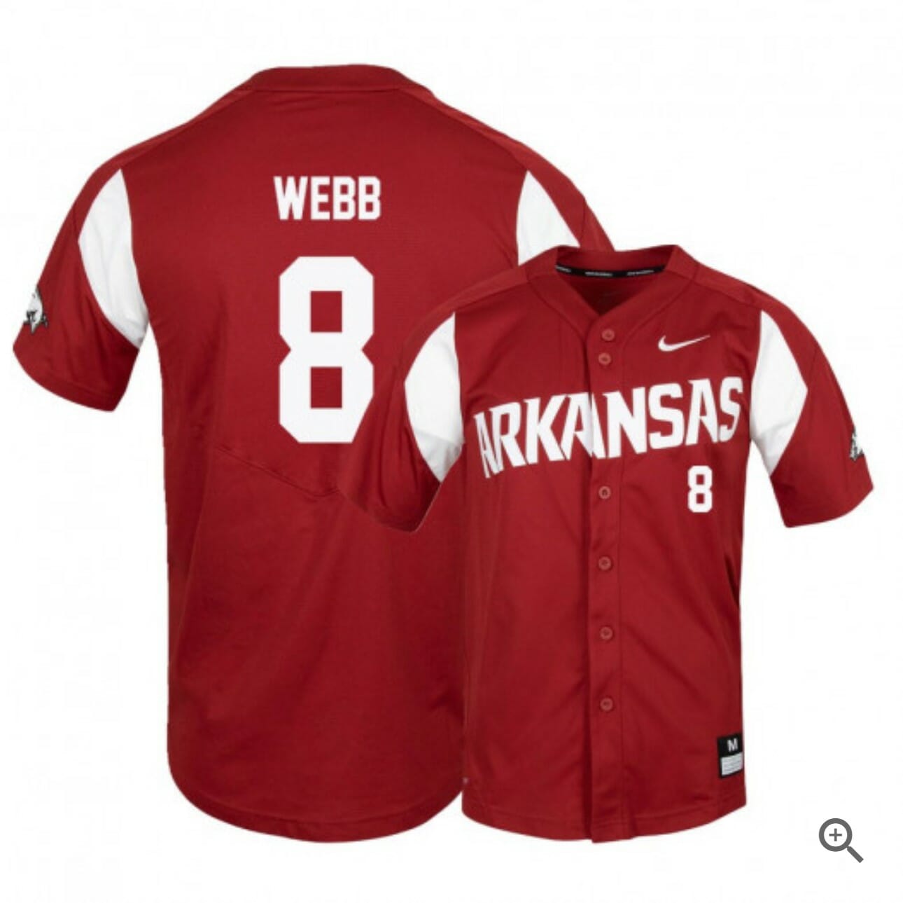 Braydon Webb Jersey Arkansas Razorbacks Baseball NCAA College Alumni Elite Red #8