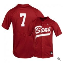 Brett Auerbach Jersey Alabama Crimson Tide Baseball NCAA College Alumni Red #7