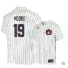 Brody Moore Jersey Auburn Tigers Baseball NCAA College White Blue Alumni #19