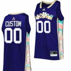 Custom Alcorn State Braves Jersey Name and Number College Basketball Purple