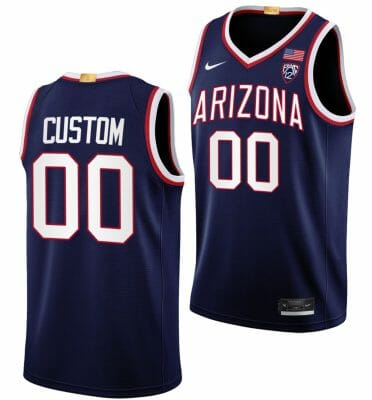 Custom Arizona Wildcats Jersey Name and Number College Basketball Limited Navy