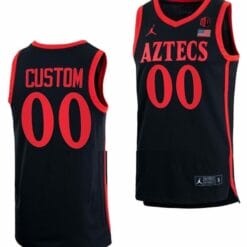Custom San Diego State Aztecs Jersey Name and Number College Basketball Black