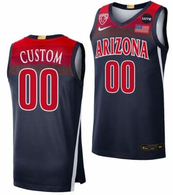 Custom Arizona Wildcats Jersey Name and Number College Basketball Limited Navy Elite