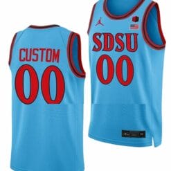 Custom San Diego State Aztecs Jersey Name and Number College Basketball Blue