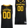 Custom Arizona State Jersey Name and Number Sun Devils College Basketball Swingman Black