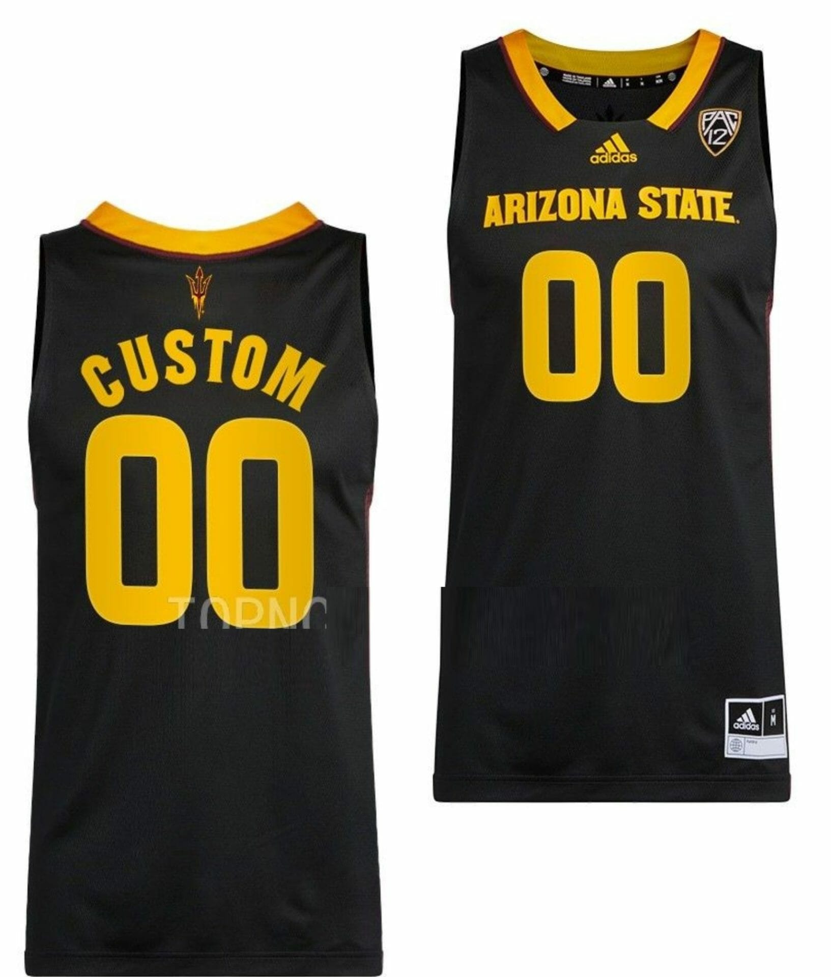 Custom Arizona State Jersey Name and Number Sun Devils College Basketball Swingman Black