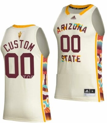 Custom Arizona State Jersey Name and Number Sun Devils College Basketball Swingman Black