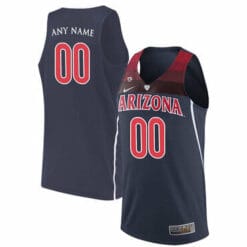 Custom Arizona Wildcats Jersey College Basketball Name and Number Navy