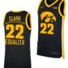 Caitlin Clark Jersey Iowa Hawkeyes College Basketball Equality Black #22