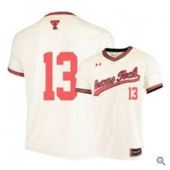 Cal Conley Jersey Texas Tech Red Raiders Baseball NCAA College Cream Alumni #13
