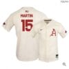 Casey Martin Jersey Arkansas Razorbacks Baseball NCAA College Alumni Elite White #15