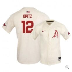 Casey Opitz Jersey Arkansas Razorbacks Baseball NCAA College Alumni Elite White #12