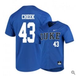 Chase Cheek Jersey Duke Blue Devils Baseball NCAA College Blue Elite Alumni #43