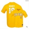 Cole Henry Jersey Lsu Tigers Baseball NCAA College Yellow Elite Alumni #18